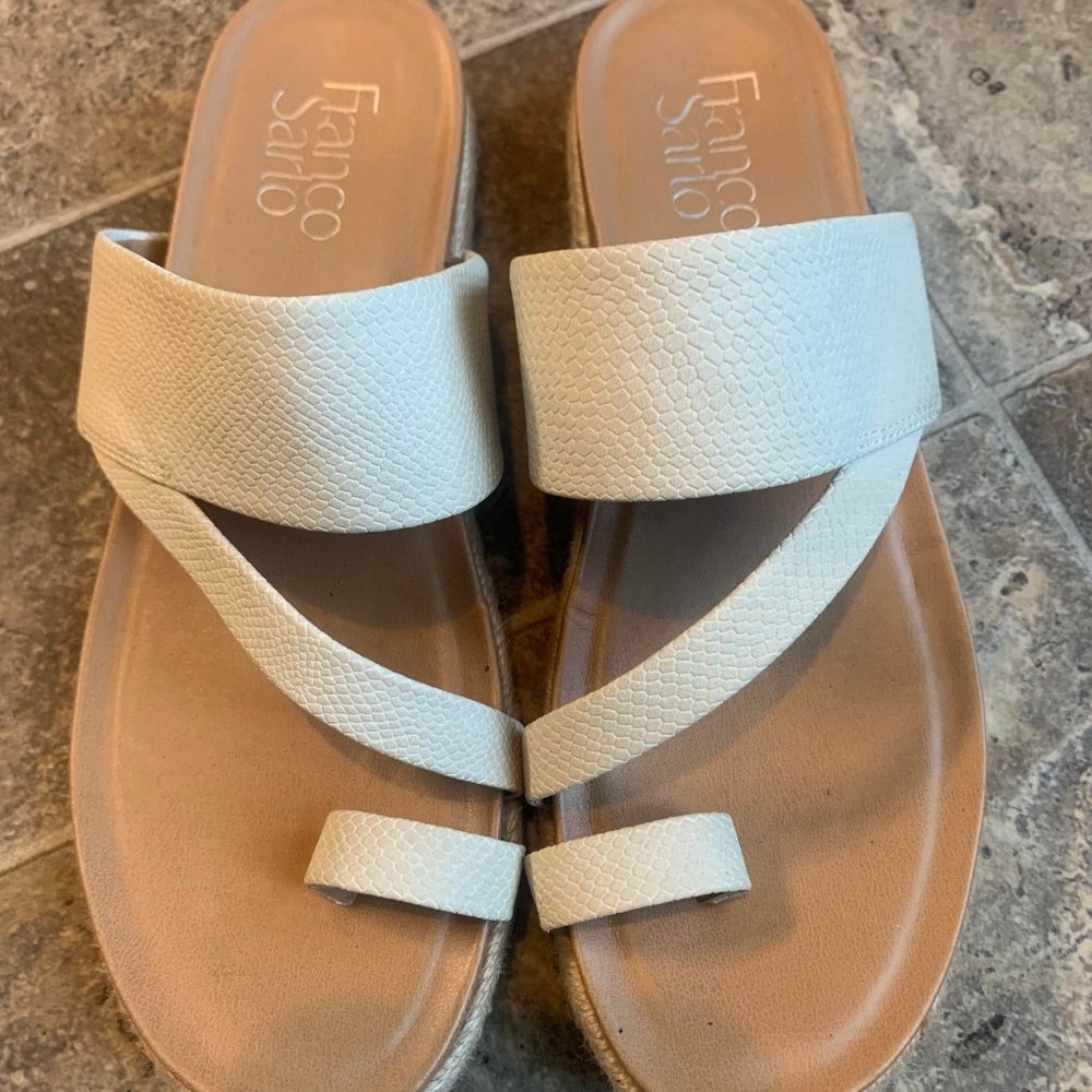 Franco Sarto white sandals size 6.5